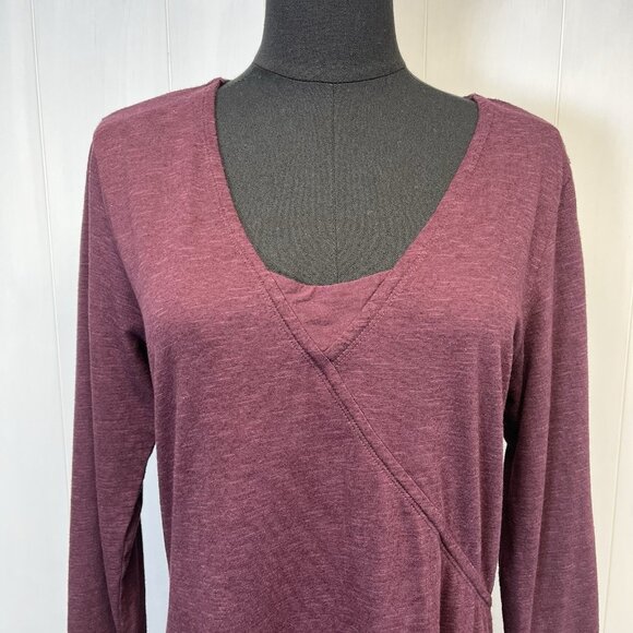 Horny Toad Womens Dress Large Purple Fall Long Sleeve Active Hiking Outdoor - Picture 2 of 8